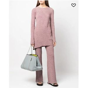 REMAIN Birger Christensen Melange Knit Asymmetrical Jumper Size 36 (Small)